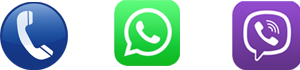 call-viber-whatsapp-logos